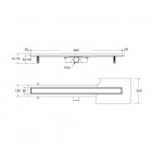 Besco Virgo Duo odpływ liniowy 60 cm OL-60-VD