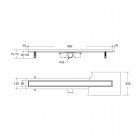 Besco Virgo Duo odpływ liniowy 90 cm OL-90-VD