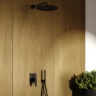 Kohlman Experience Black kompletny zestaw prysznicowy czarny QW210EBR30