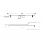 Besco Virgo Black odpływ liniowy 60 cm OL-60-VBL