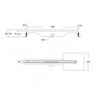 Besco Virgo Slim odpływ liniowy 60 cm OL-60-VS