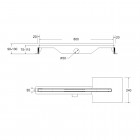 Besco Virgo Slim odpływ liniowy 80 cm OL-80-VS