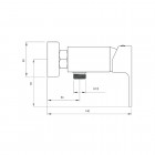 Deante Anemon bateria natryskowa chrom BCZ 040M