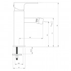 Deante Anemon bateria bidetowa chrom/biały BCZ W310
