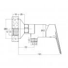 Deante Chaber bateria natryskowa chrom BGC 040M
