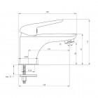 Deante Coriander bateria umywalkowa chrom BCN 020M
