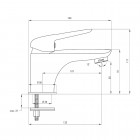 Deante Coriander bateria umywalkowa chrom BCN 021M