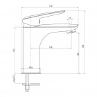 Deante Coriander bateria umywalkowa chrom BCN 021N