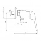 Deante Coriander bateria natryskowa chrom BCN 040M