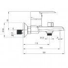 Deante Corio bateria wannowa ścienna BFC 010M