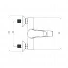 Deante Corio bateria wannowa ścienna BFC 010M