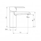 Deante Corio bateria umywalkowa chrom BFC 020M