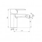 Deante Corio bateria bidetowa chrom BFC 030M