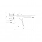 Deante Hiacynt bateria umywalkowa podtynkowa chrom BQH 054L