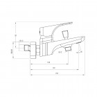 Deante Hiacynt Nero bateria wannowa czarna BQH N10M