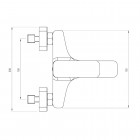 Deante Hiacynt Nero bateria wannowa czarna BQH N10M