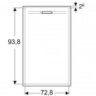 Geberit Sestra brodzik prostokątny 100x80 cm 550252001