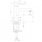 Deante Kalia bateria umywalkowa chrom BGK 021M