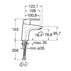 Roca Monodin-N bateria umywalkowa Cold Start bez korka chrom A5A3298C00