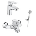 Roca Monodin-N Combo Pack zestaw 3w1 bateria umywalkowa + bateria wannowa + zestaw natryskowy A5D0598C0P
