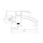 Deante Vigo bateria wannowa chrom BDW 010M