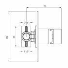 Deante Vigo bateria natryskowa podtynkowa chrom BDW 044L