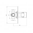 Deante Vigo bateria wannowo-natryskowa podtynkowa chrom BDW 044P