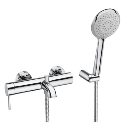 Roca Lanta bateria wannowa z zestawem natryskowym chrom A5A0111C00