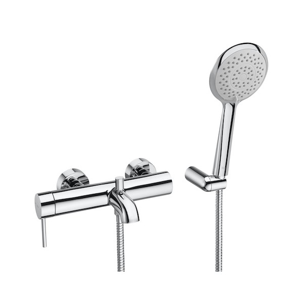 Roca Lanta bateria wannowa z zestawem natryskowym chrom A5A0111C00