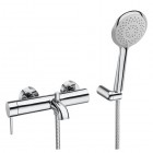 Roca Lanta bateria wannowa z zestawem natryskowym chrom A5A0111C00