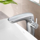 Roca Insignia bateria umywalkowa wysoka Cold Start z korkiem chrom A5A3A3AC00