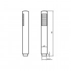 Deante Round słuchawka prysznicowa chrom NOR 051S
