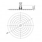 Deante Floks głowica natryskowa okrągła 30 cm chrom NAC 003K