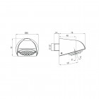 Deante Cascada główka natryskowa antywandalowa chrom NAC 02AV