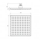 Deante Wrzos głowica natryskowa kwadratowa 20x20 mm NAC 03QK