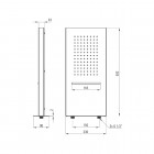 Deante Multibox głowica natryskowa 2-funkcyjna 50,2x23 cm chrom NAC 092K