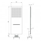 Deante Multibox głowica natryskowa 2-funkcyjna slim chrom NAC 096K