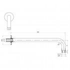 Deante Cascada ścienne ramię 36 cm chrom NAC 041K