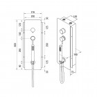 Deante Multibox bateria podtynkowa mieszaczowa chrom NAC 09CM