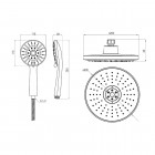 Deante Avis komplet podtynkowy chrom NAC 09KP