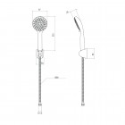 Deante Avis zestaw natryskowy 1-punktowy chrom NGV 041K