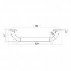 Deante Vital uchwyt przyścienny 45 cm chrom NIV 041B