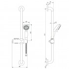 Deante Vital zestaw natryskowy chrom NIV 051K