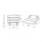 Deante Vital siedzisko przyścienne składane białe NIV 651A