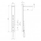 Deante Multibox panel podtynkowy chrom NOO 051T