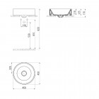 Deante Miran umywalka nablatowa śr 45 cm CDR 6U4S