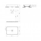 Deante Tess umywalka nablatowa 60x40 cm CDS 6U6S