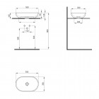 Deante Peonia umywalka nablatowa 55x35 cm CDE 6U6S