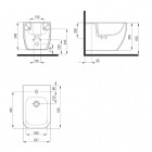 Deante Hiacynt bidet wiszący CDH 6BPW