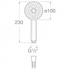 Roca Stella słuchawka prysznicowa chrom A5B1B03C00